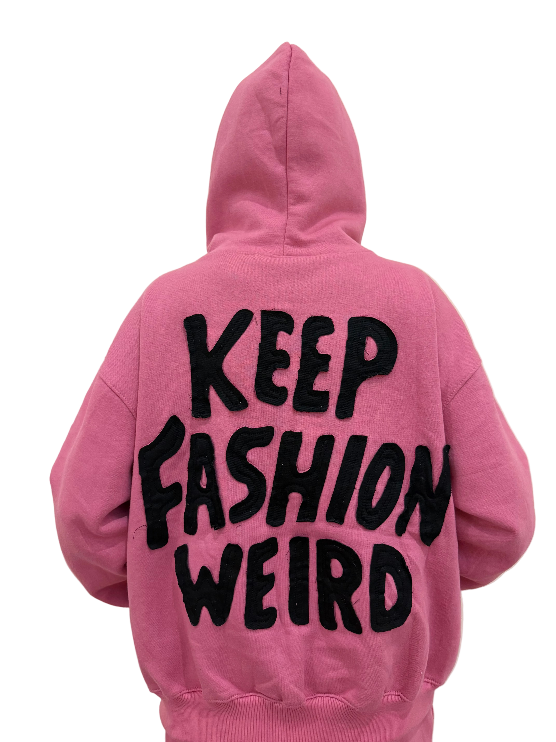 "Keep Fashion Weird" Hoodie (Pink) - rawcityshop 