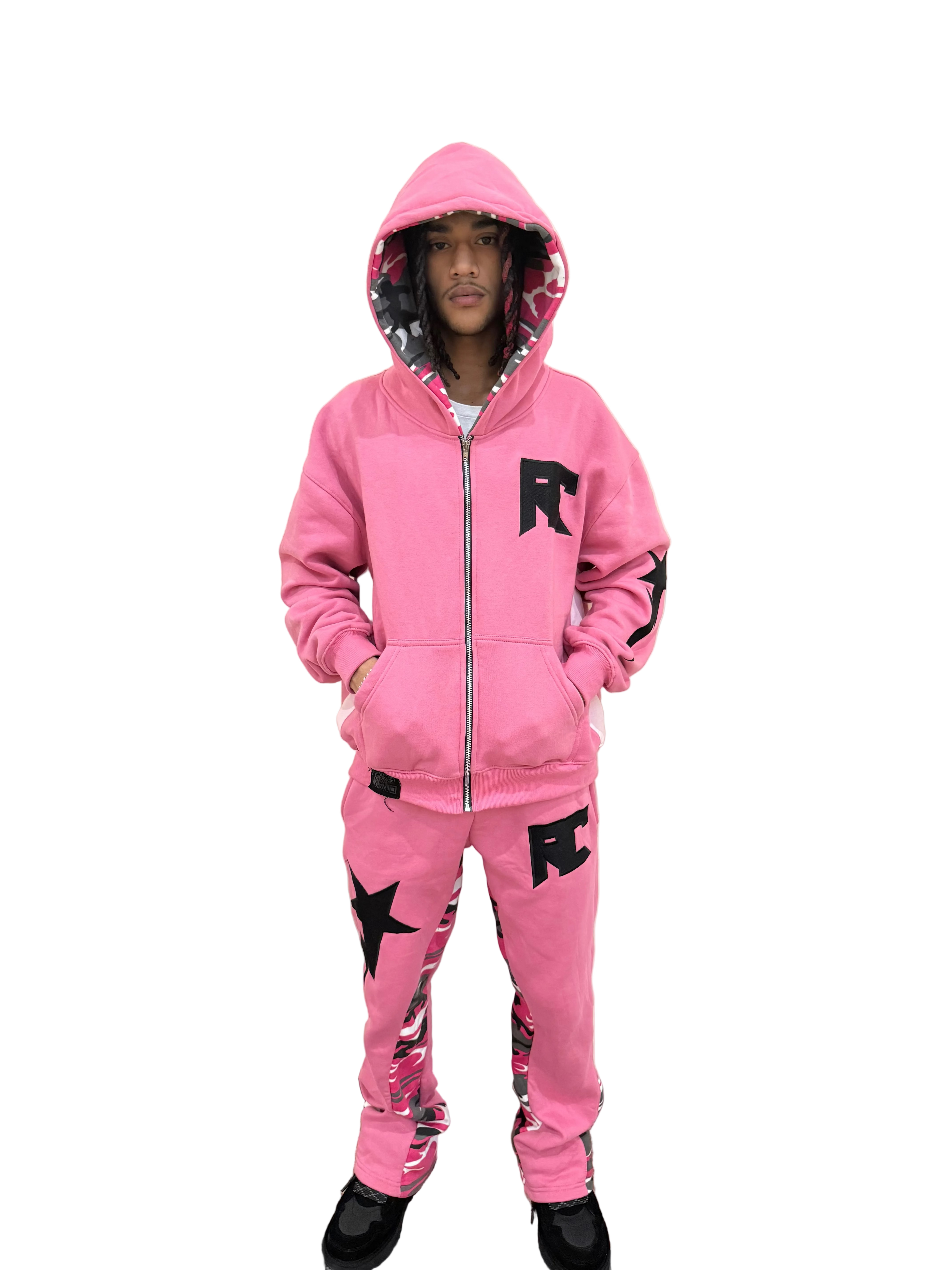 Pink Camo Starstrike Sweatsuit - rawcityshop 