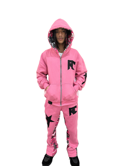 Pink Camo Starstrike Sweatsuit - rawcityshop 