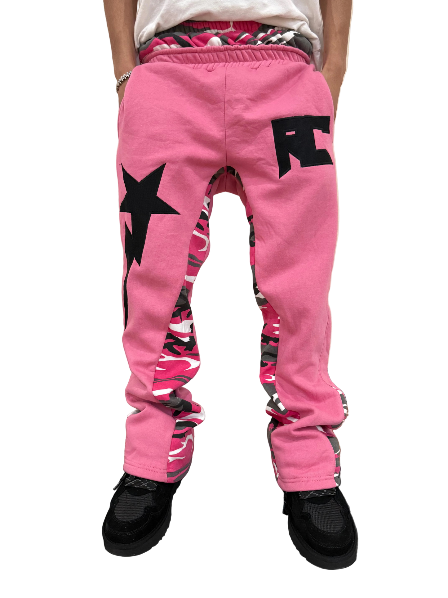 Pink Starstrike Double Layer Sweats - rawcityshop 