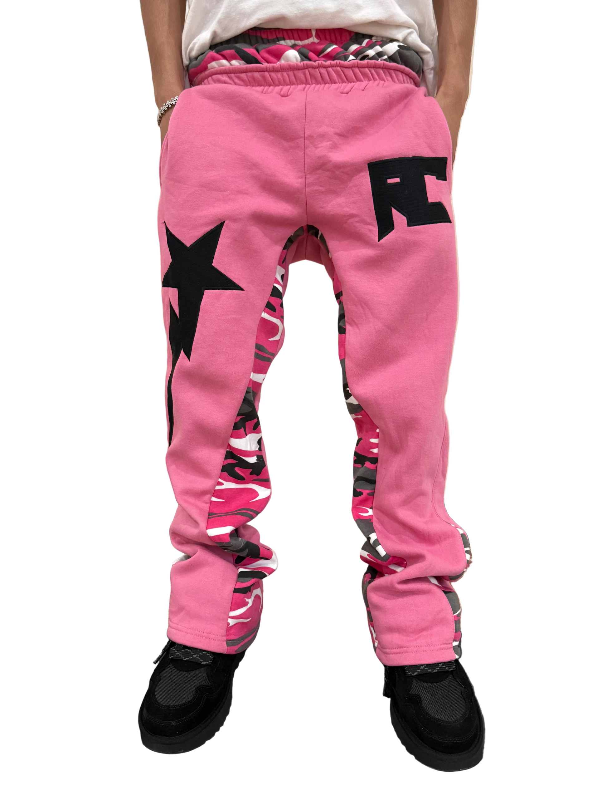 Pink Starstrike Double Layer Sweats - rawcityshop 