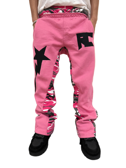 Pink Starstrike Double Layer Sweats - rawcityshop 