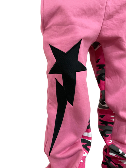 Pink Starstrike Double Layer Sweats - rawcityshop 