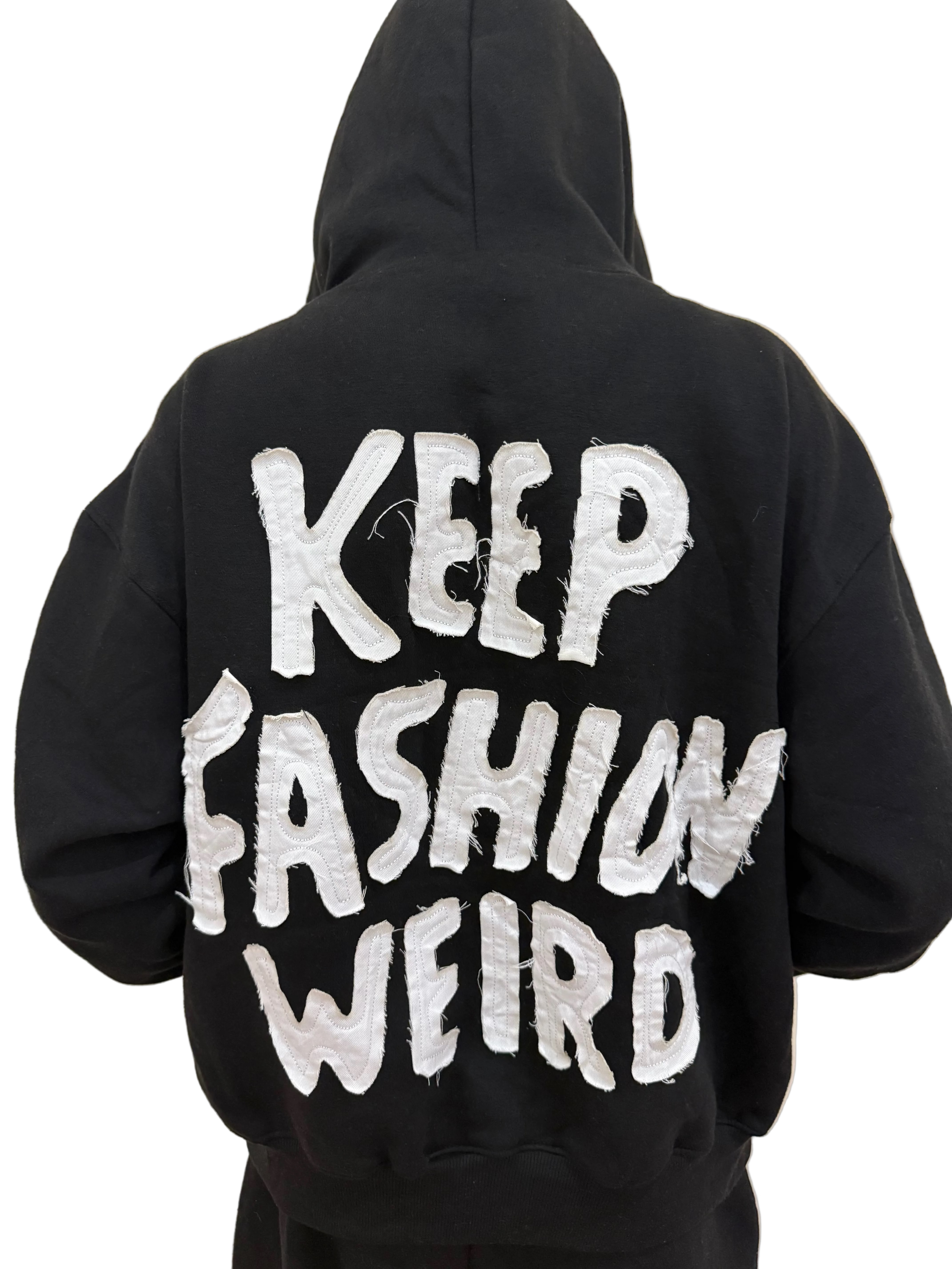 "Keep Fashion Weird" Hoodie (Black) - rawcityshop 