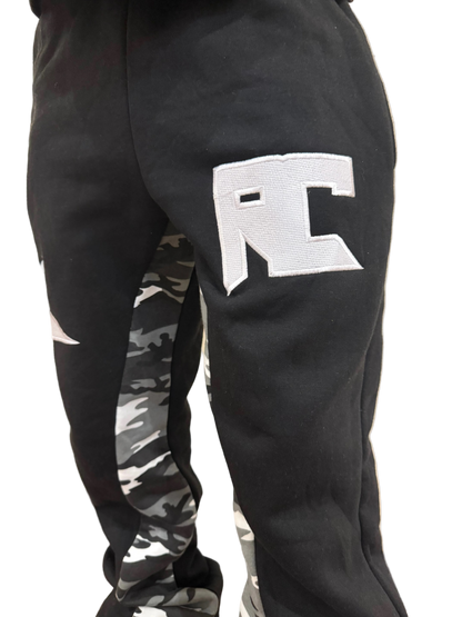Black Starstrike Double Layer Sweats - rawcityshop 