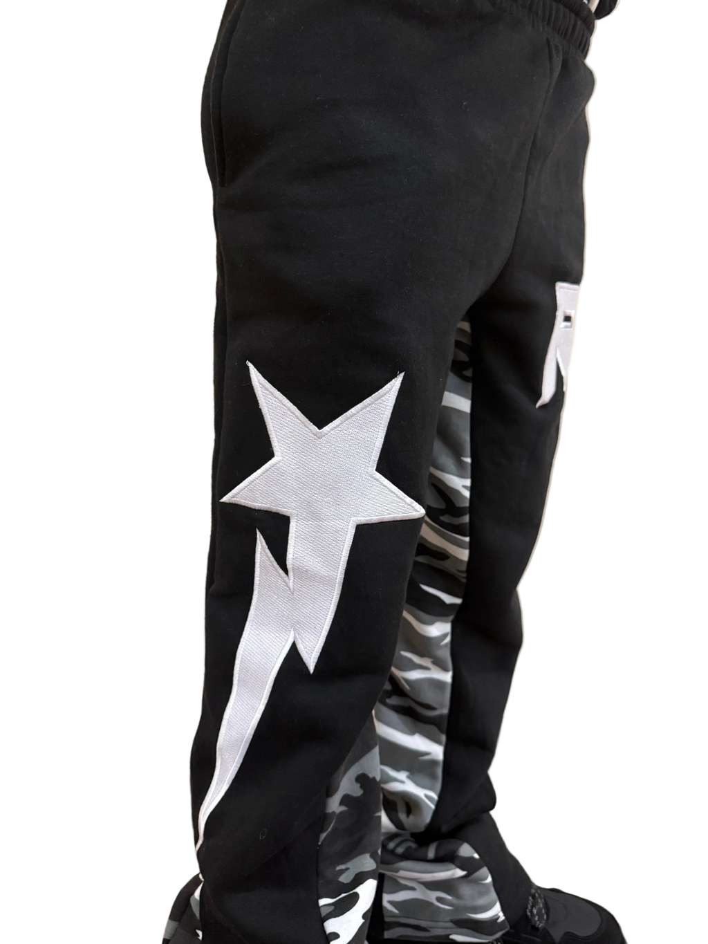 Black Starstrike Double Layer Sweats - rawcityshop 