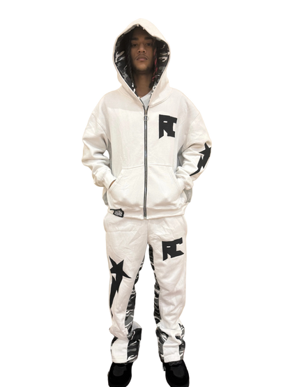 White Camo Starstrike Sweatsuit - rawcityshop 