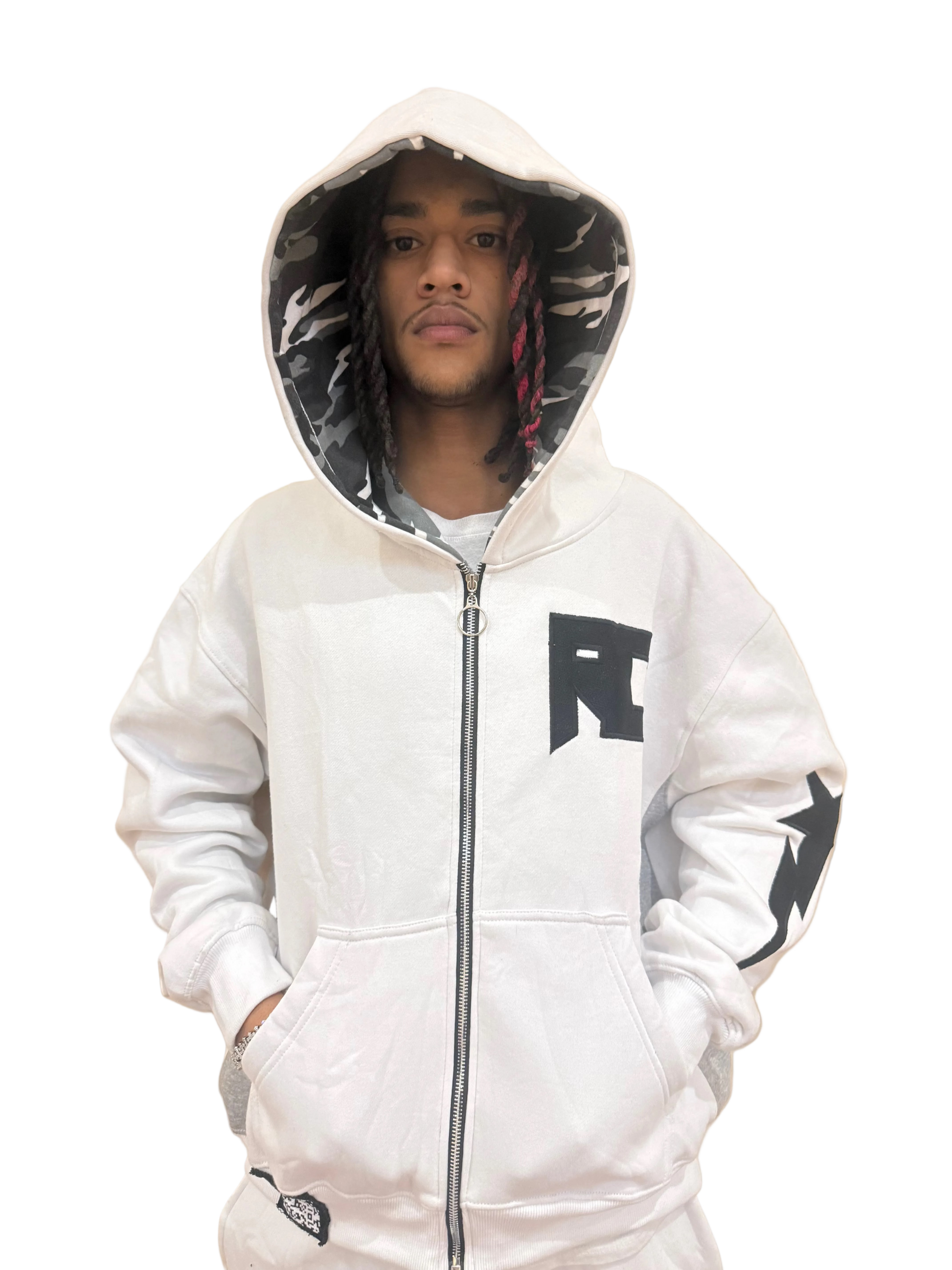 "Keep Fashion Weird" Hoodie (White) - rawcityshop 