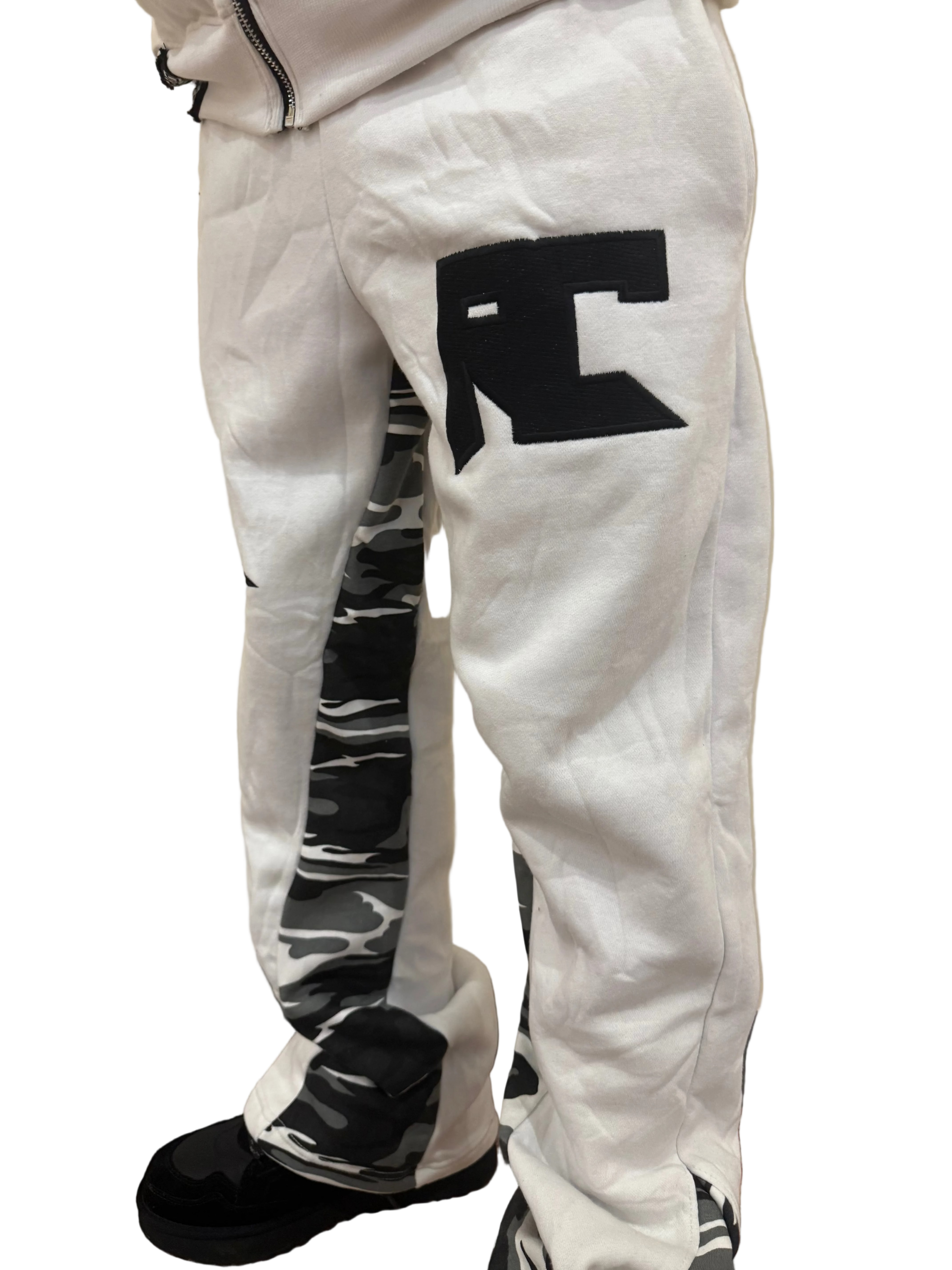White Starstrike Double Layer Sweats - rawcityshop 
